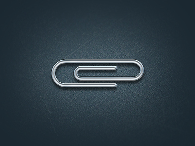 paperclip free vector psd icon illustration