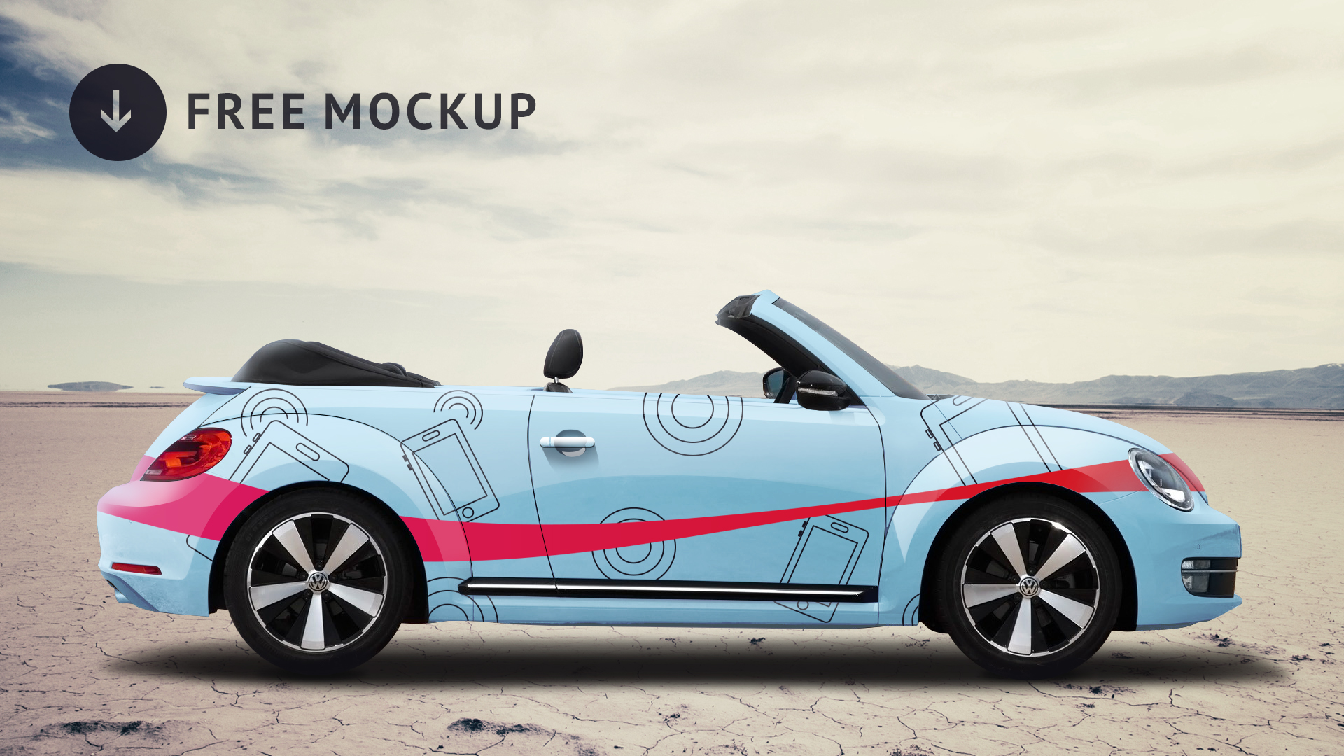 Download Car branding free mockup | MOREPSD.COM PSD Mockup Templates