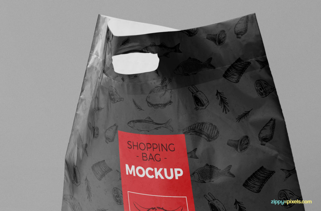 plastic bag mockup free