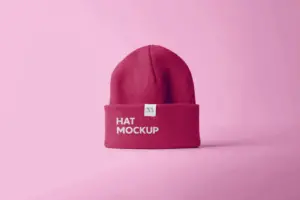 winter hat mockup free