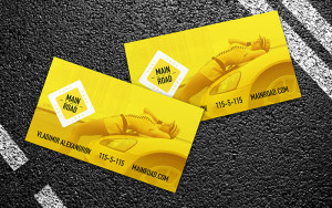 business card for taxi free psd template print high resolution
