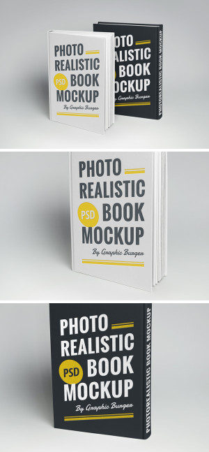 free book mock up download hardcover