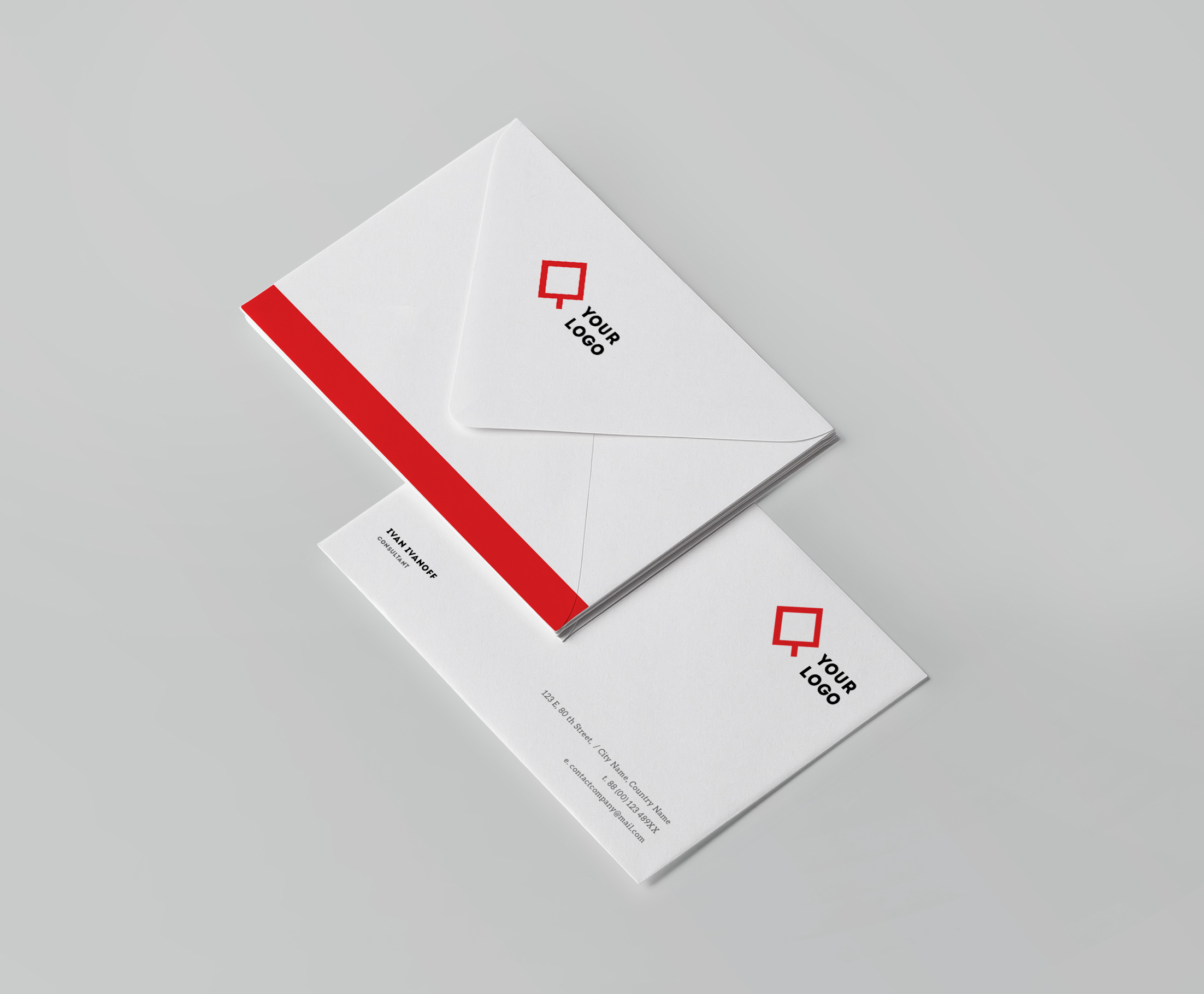 Envelope template psd