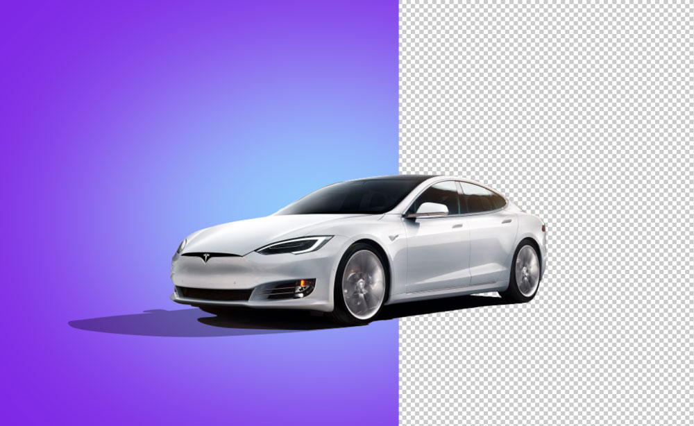 Download Tesla S car branding mock up