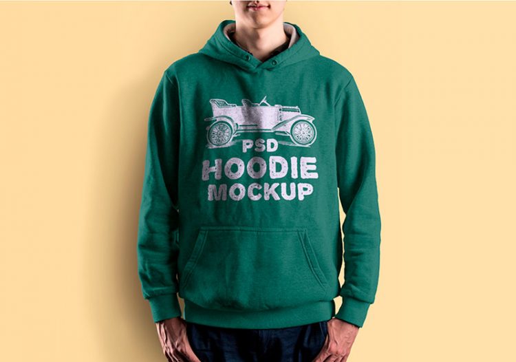 hoodie on men free mockup psd clothes download