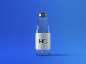 bottle mockup free metal cap glass download
