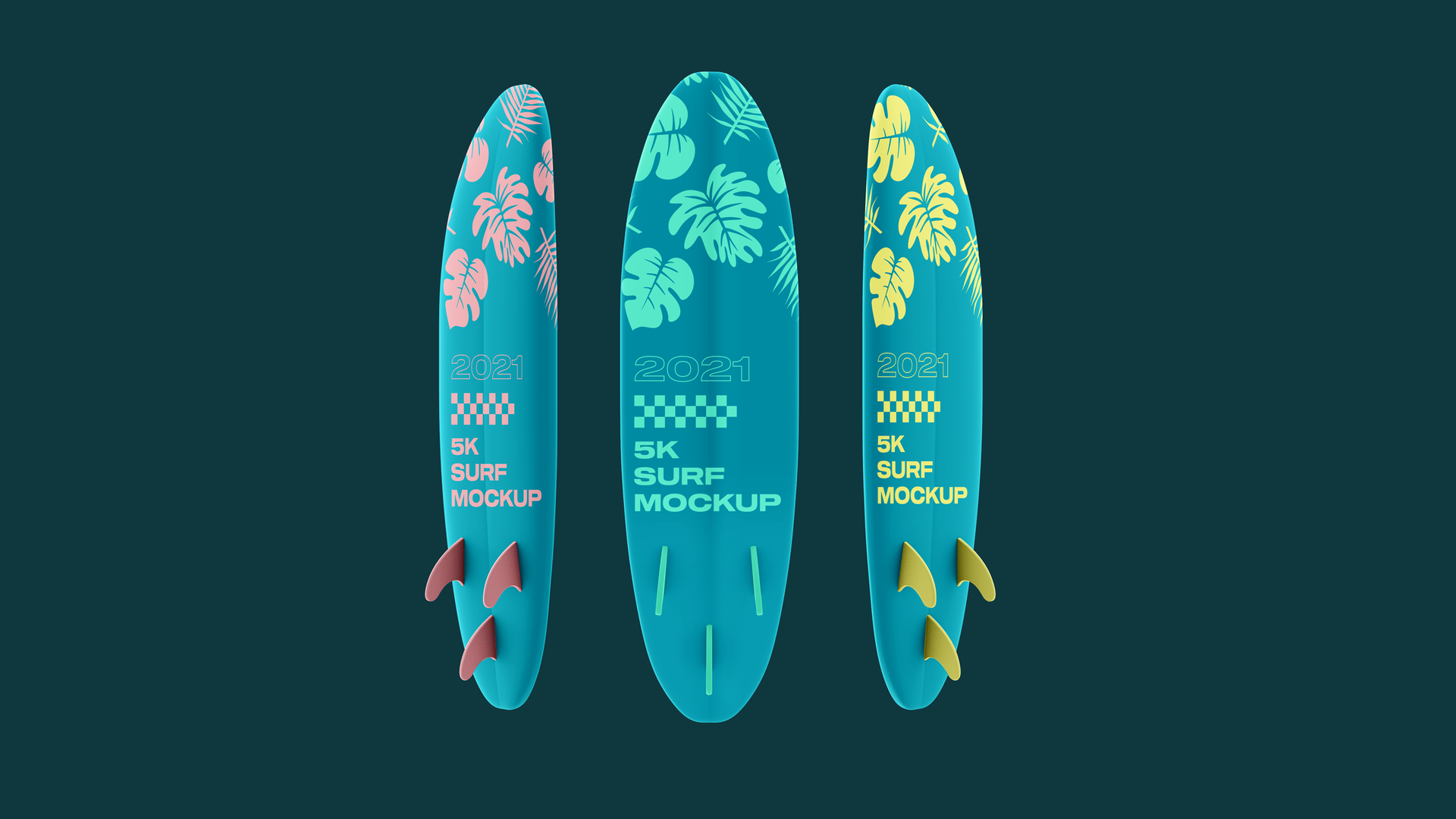 Surfboard mockup